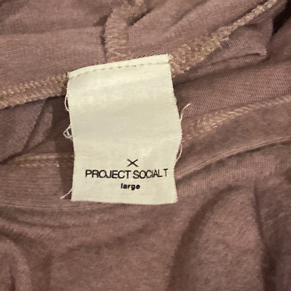 Project Social T Ruched & Drawstring on the Side Hoodie Size L - Picture 7 of 7